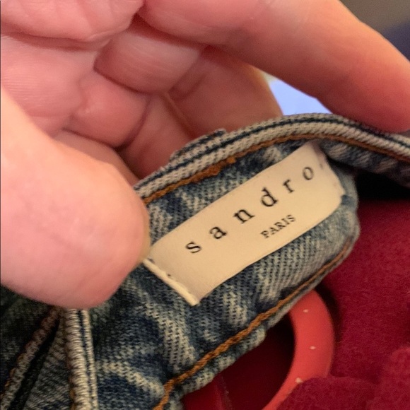 Sandro Paris Double Waist Band Women's Jeans - Picture 9 of 17